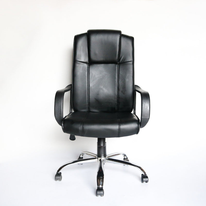 Sedia da Ufficio Direzionale in Similpelle Vandi Directory Nera