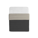 Trapuntino Double Face Estivo 100gr Tinta Unita in Microfibra Fumo/Grigio Chiaro Varie Misure