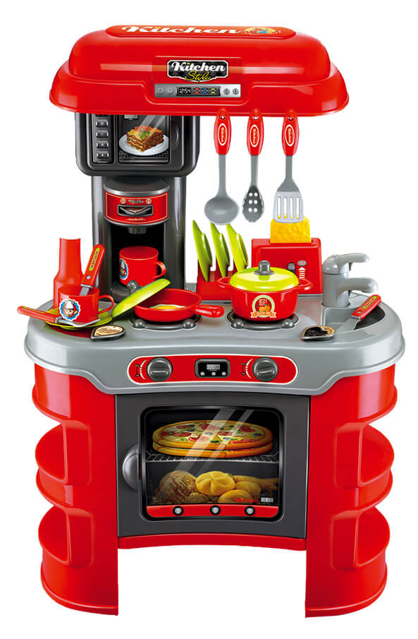 Spielzeugküche für Kinder 72x46x61 cm mit Miller Rossa Utensilien prezzo