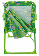 Set 2 Sedie Mare Spiaggine Pieghevoli per Bambini con Ombrello Soriani Oxford Dinosauri