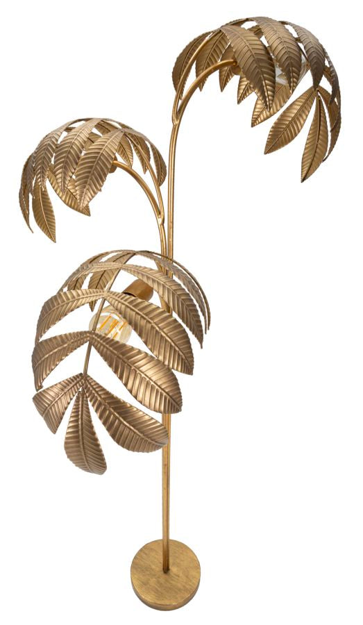 Lampada da Terra Leaf 68x164x68 cm in Ferro Oro