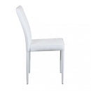 Sedia Blossom 41x50x91 h cm in Similpelle Bianco