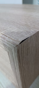 Mensola da Parete con 2 Cassetti 88,2x13,4x23,7 cm in Fibra di Legno Domino Maxi Rovere Sagerau Seconda Scelta