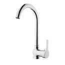 Rubinetto Cucina Miscelatore Monocomando Lavello Canna Tonda in Ottone Bluevye Cromato