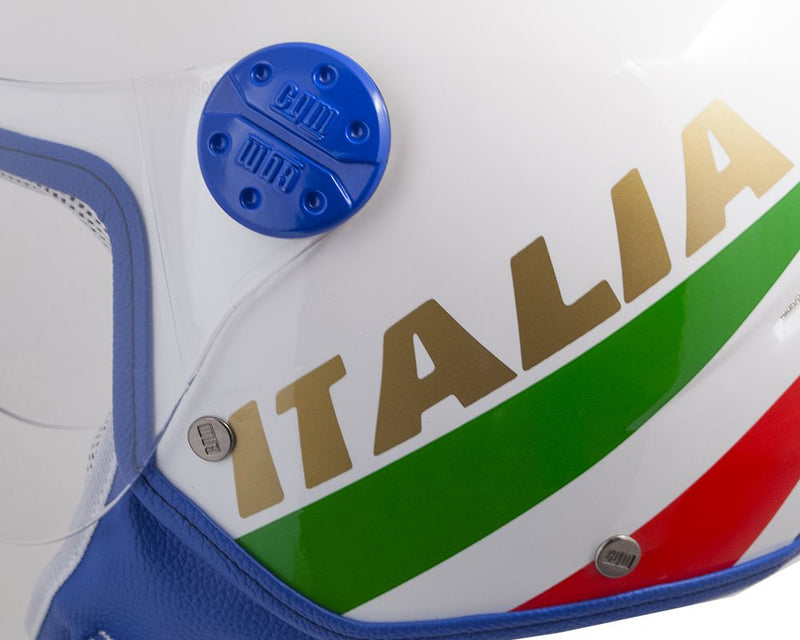 Casco Demi-Jet per Bambini Visiera Sagomata CGM Italia 205I Bianco
