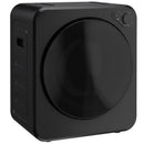 Mini Asciugatrice 2,5 kg 48x44x57 cm con 5 Programmi 800/400 W e Carica Frontale Impilabile da Parete o Autoportante in ABS e Acciaio Inox Nero      