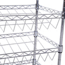 Scarpiera in Metallo con 4 Ripiani Regolabili 75x25x87 cm 