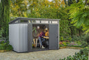 Casetta da Giardino Porta Attrezzi 342x218x226 cmin Duotech Keter Artisan 11x7 Grigia