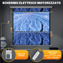 Telo Proiettore 92"" Formato 1:1 Motorizzato 189,5x8x189,5 cm Bianco 