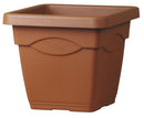 Vaso 32x32x27,8 cm in Polipropilene Quadro 32 Terracotta