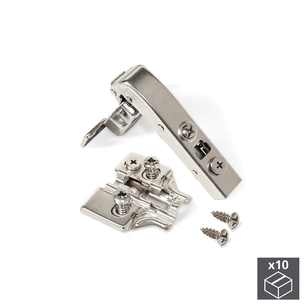 Schalenscharnier 35 mm 90º Winkelarm Soft Closing Euro Base 10 Stück Emuca acquista