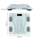 Bilancia Pesapersone Digitale Max 180 Kg in Vetro con App Bluetooth Bianca 