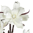 Set 2 Magnolie Composta da 4 Fiori Artificiali Altezza 95 cm Bianco