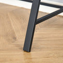 Scrivania da Ufficio con Ripiano Portaoggetti in Legno Noce 84x45x85 cm 