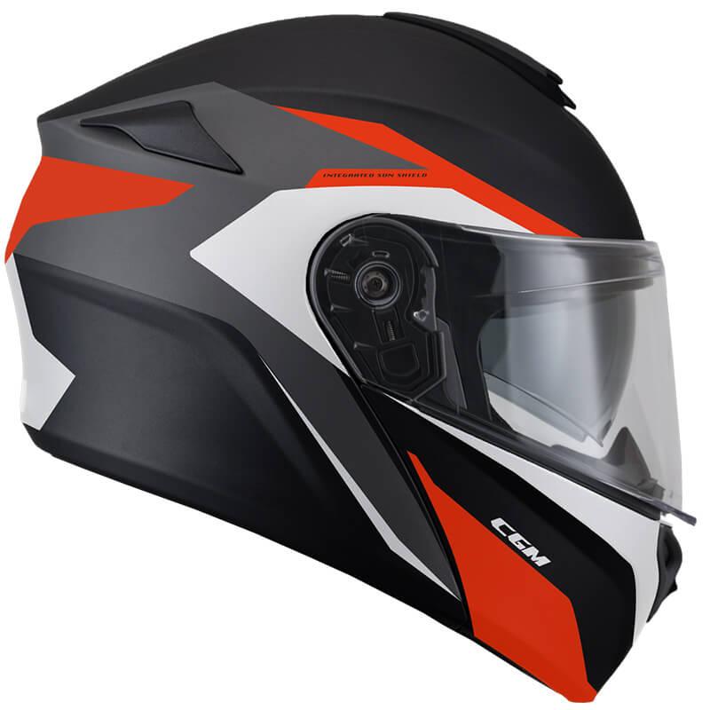 Casco Integrale per Scooter Visiera Lunga CGM Dresda 508G Rosso Opaco XS - (53-54 cm)