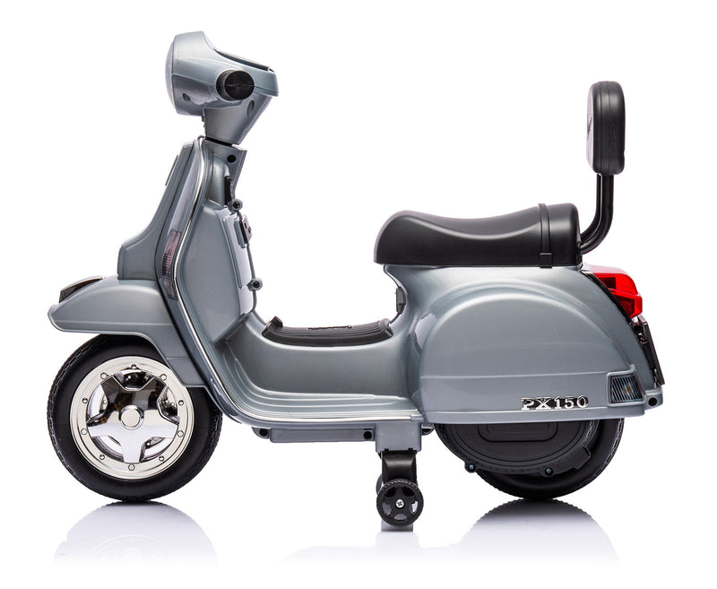 Piaggio Mini Vespa PX150 Elettrica 6V per Bambini Grigio