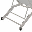 Lettino Prendisole da Giardino 194x63xH31 cm con ruote Oasi ecrù