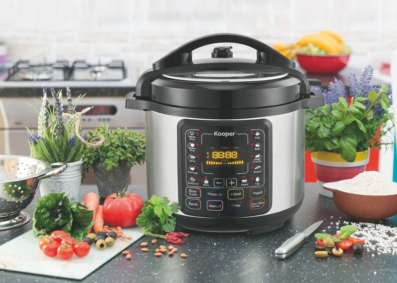 Pentola a Pressione Elettrica 1000W 6 Litri Kooper Tina