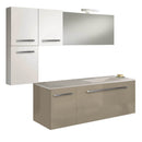 Mobile da Bagno sospeso Samoa 09 Laccato Tortora TFT