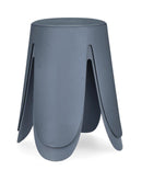 Set 4 Sgabelli  Ø37x47 cm in Similpelle Imogen Ottanio