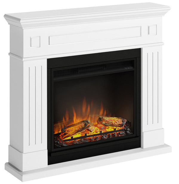 Elektrischer Bodenkamin Flammeneffekt 1500 W Tagu Larsen Weiß prezzo