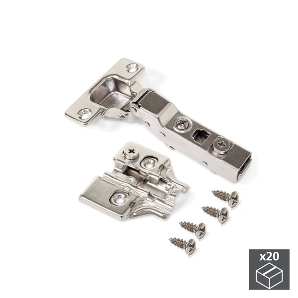 online Emuca Topfscharnier 35 mm Halbhals 100° mit Sockel 20 Stück