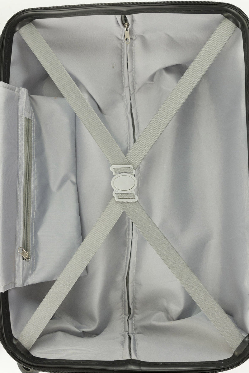 Trolley Valigia Bagaglio a Mano Rigida in Policarbonato 4 Ruote TSA Soriani Blu Scuro