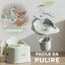 Vasino per Bambini Evolutivo 3 in 1 con Vaschetta Rimovibile Grigio   