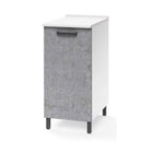 Base cucina con anta 30x50x85H cm cemento