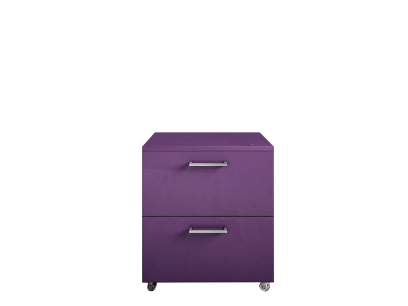 Mobile Cassettiera 2 Cassetti Soft Close in Legno in Melaminico 50x38x57cm TFT Samoa Viola