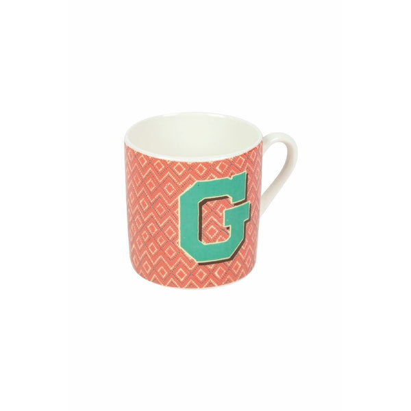 Tazzina da Caffè con Lettera “G” Ø5,3x5,5 cm in New Bone China VdE Tivoli 1996 Monogram sconto
