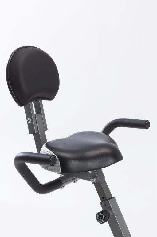 Cyclette Pieghevole Magnetica con Sedile e Scrivania 100Kg Max 8 Livelli Accesso Basso Toorx BRX-Office Compact