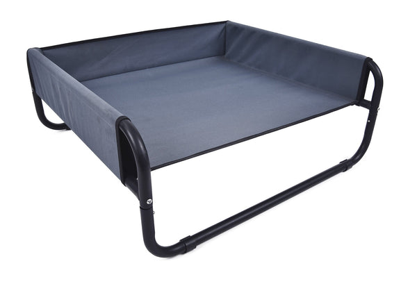 Faltbares Kinderbett für Hunde und Katzen aus grauem Komfortstoff acquista