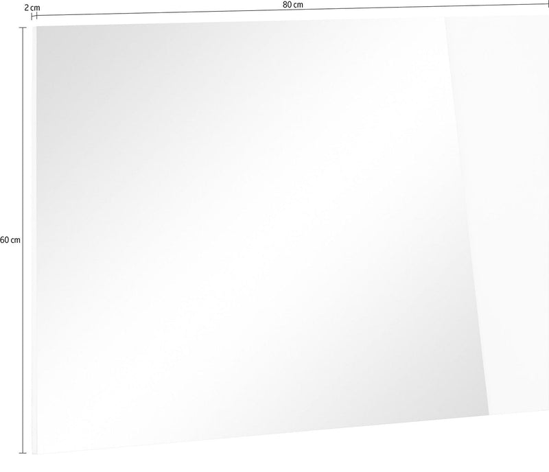 Specchio a Parete 80x2x60 cm Vega Grigio Ardesia   