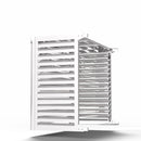 Copri Condizionatore 135x112x74 cm in Alluminio a Parete Big Blade XXL Bianco