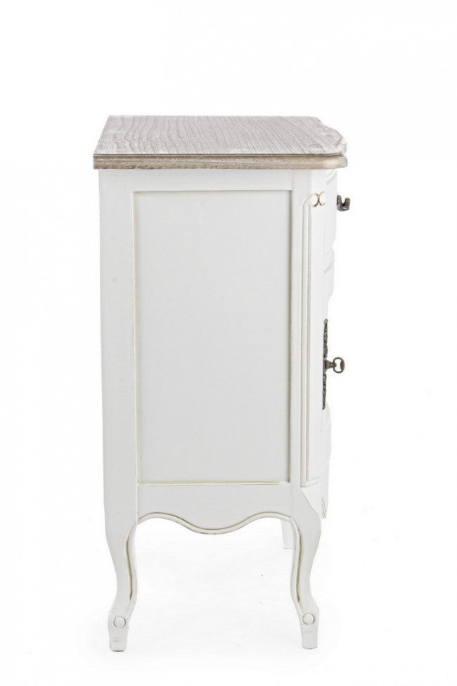 Comodino 1 Anta 1 Cassetto Justine in Legno