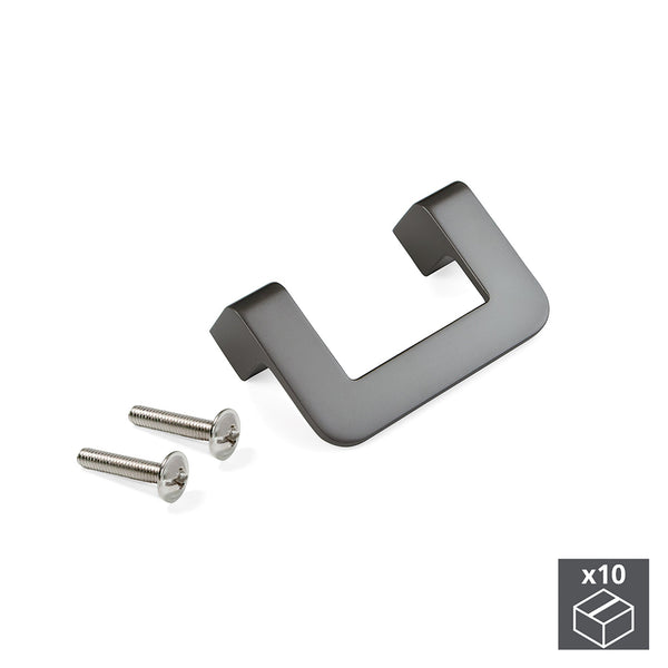 Emuca Möbelgriffe Interaxis 64 mm Zamak Titan Farbe 10 Stück online