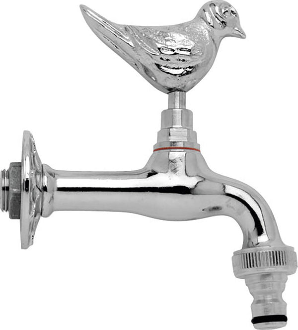 sconto Gartenbrunnenhahn aus verchromtem Messing mit Morelli Passero Schnellkupplung