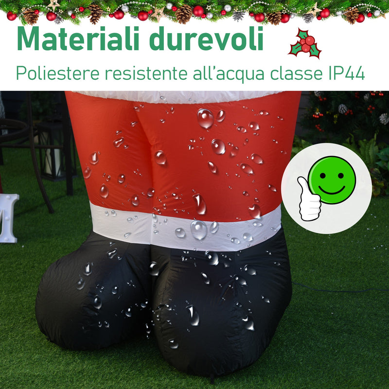 Babbo Natale Gonfiabile H245 cm con Luci a LED 