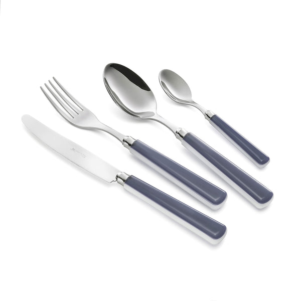Servizio Set di Posate 24 pezzi in Acciaio Inox Eme Candy Grigio 432 prezzo