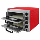 Forno Elettrico a Due Comparti 56,1x43,7x50 cm 350°C per Pizza Fino a 40 cm