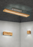 Plafoniera da Interno a LED in Legno naturale Colore di Legno
