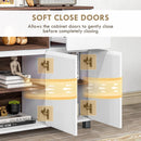 Credenza Moderna 105x39x83 cm in Legno Bianco