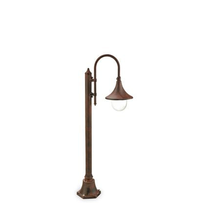 prezzo Rostfarbene Outdoor Pole Pole Lamp für Garden Deluxe Line Livos