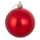 Set 4 Palle di Natale Ø7 cm in Plastica Rosso