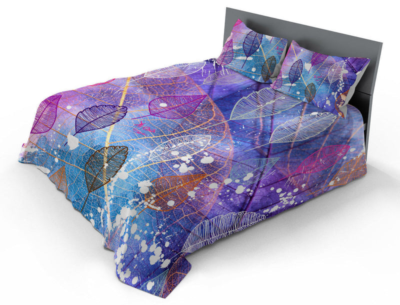 Set Lenzuola Matrimoniale con Stampa Sopra e Federe in Microfibra