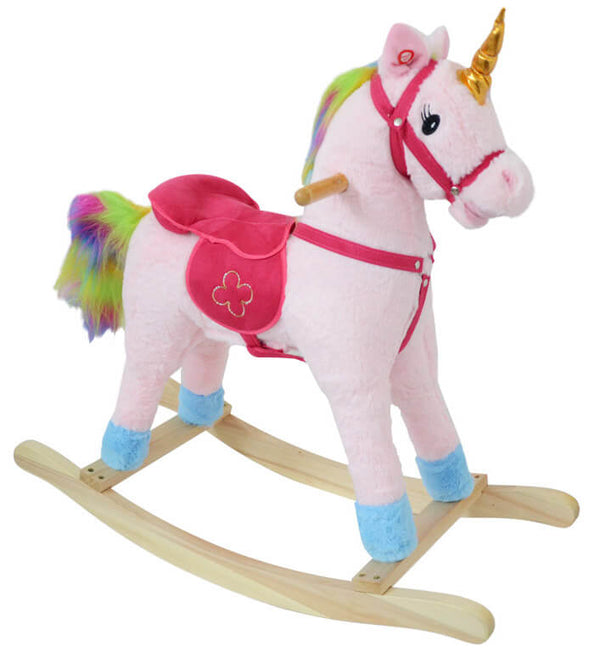 prezzo Schaukelpferd Einhorn H80 cm in Kids Joy Pink Plush
