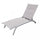 Itaca Stapelbare Garten-Sonnenliege 194x71x83 h cm in Textilene Tortora