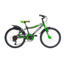 Bicicletta MTB Ragazzo 20” 18 Velocità Race Rosso o Nero/Verde o Nero/Giallo