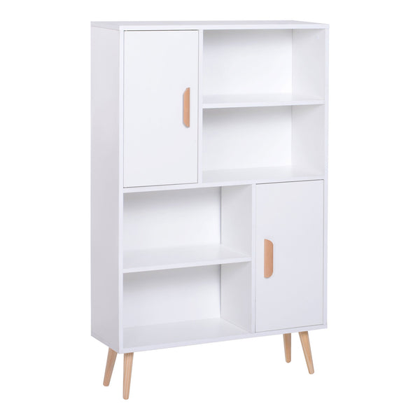 acquista Bücherregal mit Weißkiefernfüßen 80x23,5x123 cm